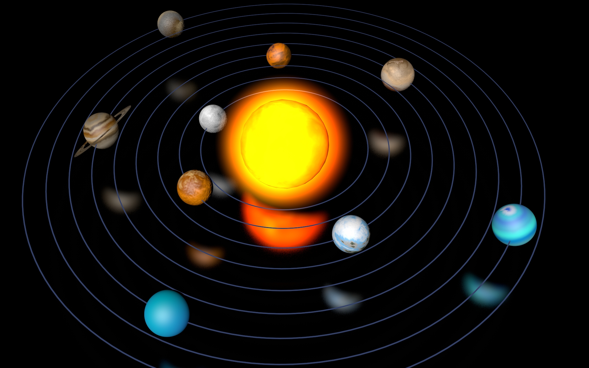 Включи планеты системы. Солнечная система движение планет вокруг солнца. Планетарная система солнечной системы. Планетарная модель солнечной системы. Планеты вокруг солнечной системы.